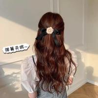 ราคา lovemango โบว์กำมะหยี่สีดำ โบว์กิ๊บติดผมคุณหนู กิ๊บติดผมผู้หญิง สไตล์เกาหลี โบว์ใหญ่ (22948896953)