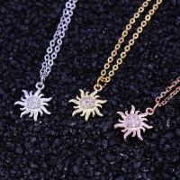 ราคา เครื่องประดับแฟชั่นพลอยเทียมแวววาวของผู้หญิงจี้สร้อยคอรูปพระอาทิตย์ของขวัญคริสต์มาส (22395904522)