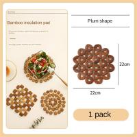 ราคา แผ่นรองพรมเช็ดเท้าไม้ไผ่แผ่นรองป้องกันความร้อนความร้อนสำหรับรับประทานอาหารพรมเช็ดเท้าๆที่รองแก้วทรงกลมแบบไม่หม้อลื่น (22771292415)