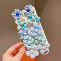 ราคา Childrens flower elastic band set cute flower headband for girls to tie hair without damaging hair accessories high elasticity and good baby headband (22769774712)