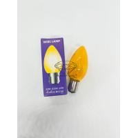 ราคา หลอดเชิงเทียนไฟฟ้า หลอดศาลเจ้า หลอดจำปา 220V 10W ประหยัดไฟ ขั้วเขี้ยว B15 มี 2 สี เหลือง และ สีแดง (20909131228)