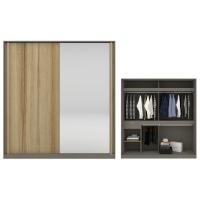 ราคา SB Design Square KONCEPT FURNITURE ตู้เสื้อผ้าบานเลื่อน รุ่น Blox สีไม้อ่อน 200x60x210 ซม (21514060164)