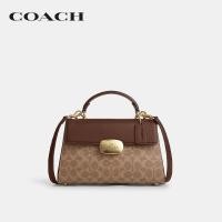 ราคา COACH กระเป๋าถือผู้หญิงรุ่น Eliza Top Handle Bag In Signature Canvas CW012 IMXHE สีน้ำตาล (22821144690)