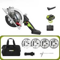 ราคา Worx Wu535 ไร้สาย Lithium ion เลื่อยวงเดือน High Power เลื่อยตัดไม้เครื่องมือมือถือเลื่อยไฟฟ้าสําหรับโครงการ Diy (22922224856)