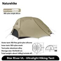 ราคา Naturehike เต็นท์เดินป่าแบบพับได้ 15D ไนลอน Ultralight รุ่น Star River UL Series สำหรับเดินป่า ตั้งแคมป์ กลางแจ้ง เต็นท์สำหรับ 1 2 คน พร้อมแผ่นรองพื้น (23033996233)