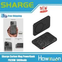 ราคา Sharge CarbonMag บางพิเศษ 5K 10K แบตสำรอง PD20W ชาร์จเร็วมาก5000MAh 10000MAh เหมาะสำหรับ Apple Samsung Huawei Xiaomi (22639411056)