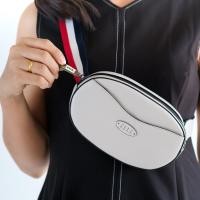 ราคา ELLE กระเป๋าคาดอกคาดอก เอว ทำจากหนังวัวแท้ 100 เนื้อเรียบ EWH113 (21760447198)