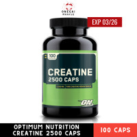 ราคา Optimum Nutrition Creatine 2500 Caps 100 capsules Enhance Strength Power and Performance (22761770438)