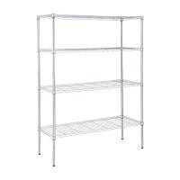 ราคา HomeHuk ชั้นวางของ 4 ชั้น รุ่นเวลเน็ท 122 x 45 x 160 ซม เงินโครเมี่ยม (22195033111)