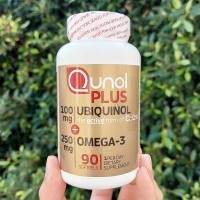 ราคา ยูบิควินอล โคเอนไซม์คิวเทน Plus Extra Strength Ubiquinol Omega 3 100 mg Ubiquinol 90 Softgels Qunol (6157726125)
