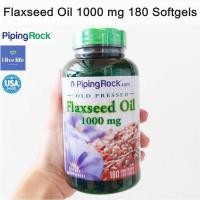 ราคา น้ำมันเมล็ดแฟลกซ์ Flaxseed Oil 1000 mg 180 Softgels PipingRock Piping Rock (7641106871)