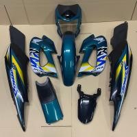 ราคา ชุดสีโซนิค SONIC 125 Honda ยกชุด แฟริ่ง เฟรมรถ รุ่น 2 หน้ากากใช้บังไม พร้อมติดลายสติ๊กเกอร์ ปี 2003 รุ่น 6 สีเขียว ดำ (16026464000)