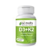 ราคา Ozmolts Vitamin D3 5000 IU Vitamin K2 120 Mcg วิตามิน D3 K2 Tablet วิตามินดี 3 เม็ดเคี้ยว บำรุงกระดูก ควบคุมการดูดซึมแคลเซียม อาหารเสริมวิตามิน 60 เม็ด (23117246426)