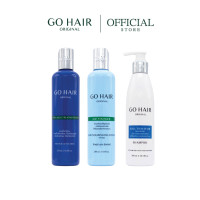 ราคา เซ็ต แก้ปัญหารังแค GO HAIR Solution Hair Shampoo Milk Treatment Age Younger สำหรับผมยกศก (22844527882)