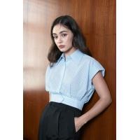 ราคา IN R SQUARED INR2 Emily Crop ครอปเชิ้ต เอวจั๊ม ดีเทลจีบหน้าหลัง (23056858315)