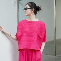 ราคา เสื้อยืดไฮเอนด์1352แบบญี่ปุ่นและเกาหลีอัดพลีทหวานลำลอง (21105684897)