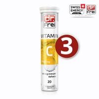 ราคา Swiss Energy Dr Frei Vitamin C 1000Mg 3หลอด ดร ฟราย เม็ดฟู่ วิตามินซี วิตามินซี 1000 มิลลิกรัม (22936660533)