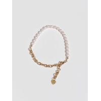 ราคา Valleydarley สร้อยข้อเท้า Ultimate half pearl chain anklet (22355389873)
