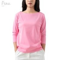 ราคา Pena house เสื้อยืดสีเบสิคคอปาด แขนสามส่วน PSTL001 (21650626601)
