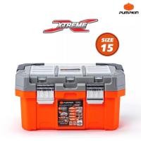 ราคา กล่องเครื่องมือ PUMPKIN XTREME พร้อมช่องเก็บอุปกรณ์บนฝาถอดได้ ขนาด 15 18 20 toolbox กล่องใส่เครื่องมือ กล่องเก็บอุปกรณ์ กล่องเก็บเครื่องมือช่าง เครื่องมือช่าง กล่องใส่เครื่องมือ กล่องเครื่องมือช่าง พก
