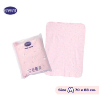ราคา ENFANT อองฟองต์ ผ้ารองกันน้ำ Crytal Velvet ผ้ากำมะหยี่นุ่ม ลายน้องแกะ น่ารัก สีชมพู (23122262769)