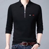 ราคา huowa เสื้อโปโลแขนยาวผู้ชาย เสื้อโปโลแขนยาวผู้ชาย (18424659801)