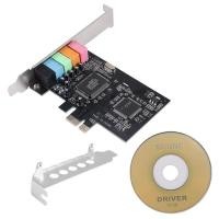 ราคา PCIe Sound Card 5 1 PCI Express Surround Card 3D Stereo Audio with High Sound Performance PC Sound Card CMI8738 Chip (20521228085)