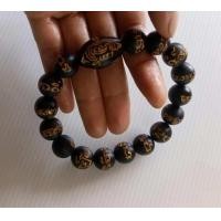 ราคา ประคำข้อมือไม้พญางิ้วดำ12มิลกลม จารพระคาถาบารมี30ทัศ (15845156969)