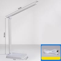 ราคา JJT จัดส่งฟรี โต๊ะเขียนหนังสือ Led หลอดไฟ Led โคมไฟวิทยุพับได้โคมไฟตั้งโต๊ะสัมผัสหรี่และปรับสีไฟอ่านหนังสือในหอพักนักเรียนโคมไฟโต๊ะหนังสือโต๊ะโคมไฟแบบพับชาร์จโคมไฟโต๊ะเขียนหนังสือ LED พับได้โคมไฟโต๊ะห