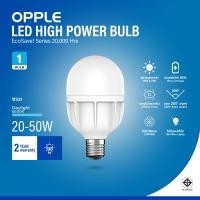 ราคา OPPLE หลอดไฟไฮวัตต์ LED HIGH POWER ขั้ว E27 แสงขาว สว่างมาก ประหยัดไฟ แบรนด์ระดับโลก รับประกัน 2 ปี 20000 ชม จริง (22763142313)