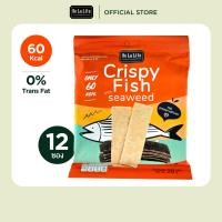 ราคา แถมฟรี ปลาแผ่นกับสาหร่ายอบกรอบ ขนมคลีน แคลต่ำ 70 kcal De La Lita Crispy Seaweed 1 ซอง 6 ซอง 12 ซอง (23050598641)