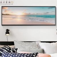 ราคา Modern Wave Beach Sunset Oil Painting Natural Sea View Posters and Prints Wall Art Images for Room Decoration (20128640920)