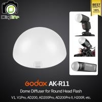 ราคา Godox AK R11 Dome Diffuser for Round Head Flash V1 V1Pro AD200 AD200Pro AD200Pro II H200R etc (23041147069)