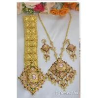 ราคา เครื่องประดับชุดไทย เครื่องประดับชุดไทยจัด ครบเซต สร้อย ต่างหู เข็มขัด หัวเข็มขัด ครบตามรูป (22060842437)