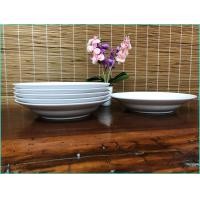 ราคา จานเซรามิค ทรงลึกมีขอบ 9 นิ้ว 6 ใบ ชุด ขาว จานเซรามิก (614086695)