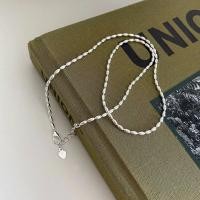 ราคา 925 Sterling Silver Necklace With Simple Geometric Beads Choker Shiny And Delicate Collarbone Chain For Womens Fashion Jeweller (22413229521)