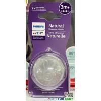 ราคา พร้อมส่งจุกนมรุ่นใหม่ล่าสุดไม่ดูดไม่ไหล Philips AVENT Natural Response Baby Bottle Nipples (15489508979)
