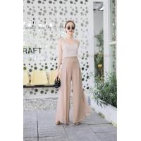 ราคา กางเกง ปีกข้างชีฟอง ฮานาโก๊ะ ปลายขาบานนิดหน่อย ทรงสวย ซิบหลัง เก็บ งานเรียบร้อย เอวสูงนิด พอใส่กับเสื้อครอปจ้าดูเผอมเพรียวค่ะกางเกงตัวในผ้าหนาฮานาโก๊ะ แต่งตัวนอกเป็นผ้าแต่งชีฟองค่ะ (22878637116)