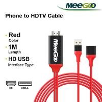 ราคา MeeGoo 3 in 1 สาย HDMI HD สายต่อมือถือเข้าทีวี สามารถต่อกับ iPhone Android Type C แสดงภาพจากมือถือขึ้นหน้าจอทีวี เหมาะสําหรับโทรศัพท์มือถือ แท็บเล็ตที่เชื่อมต่อกับทีวี โปรเจ็กเตอร์ HD 1080P (230873402