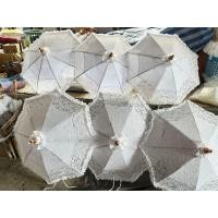 ราคา ร่มผ้าลูกไม้ Style Vintage สีขาว ขนาด 17 นิ้ว ร่มบ่อสร้าง ร่มเชียงใหม่ สำหรับงานแต่งงาน งานบวช Costume Props ชุดไทย (19612427705)