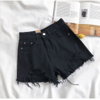 ราคา SELLDA S 5XL 25 36 กางเกงยีนขาสั้นเอวสูง กางเกงยีนส์ผู้หญิง แนววินเทจ ขอบรุ่ย มีไซส์ใหญ่ (22626194954)