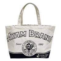 ราคา สินค้าฟรี เมื่อซื้อถั่วขาว ตราอะยัม แพ็ค 3 อะยัม กระเป๋าผ้า Ayam Tote Bag คละลาย (23124410347)