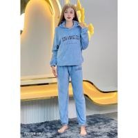 ราคา ชุดนอนผ้านาโน ชุดอุ่นนาโน ขนนิ่ม สีพื้น ชุดเซ็ท2ชิ้น กันหนาวผ้านุ่มใส่สบายชุดนอนผ้านาโน ถูกที่สุด TZ9705 (22690591599)