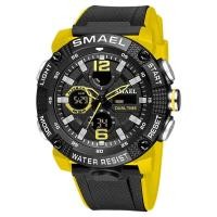 ราคา Jam Tangan SPORT นาฬิกาผู้ชาย smael กันน้ำนาฬิกาควอตซ์แสดงผลดิจิตอลจับเวลาแบบอนาล็อกนาฬิกาแฟชั่นสีเขียวส้ม8039นาฬิกาข้อมือสำหรับผู้ชาย (23072245299)