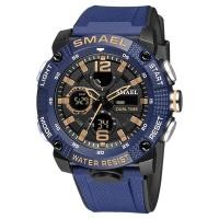 ราคา Jam Tangan SPORT นาฬิกาผู้ชาย smael กันน้ำนาฬิกาควอตซ์แสดงผลดิจิตอลจับเวลาแบบอนาล็อกนาฬิกาแฟชั่นสีเขียวส้ม8039นาฬิกาข้อมือสำหรับผู้ชาย (23072245304)