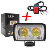 ราคา ไฟตัดหมอก ความสว่างสูง เพิ่มสปอตไลท์ระดับ 6 สปอตไลท์เตือน ไฟ LED 60W ไฟตัดหมอกรถจักรยานยนต์ ไฟตัดหมอก LED Super Bright 6 สี 12V 24V สำหรับอุปกรณ์ LED ประภาคาร (22606503000)
