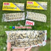 ราคา โซ่ RK 415HSB 130L BB พร้อมข้อต่อ 1ข้อ ข้อหนา สีทอง แข็งแรงทนทาน RK 415 BB (22725554517)
