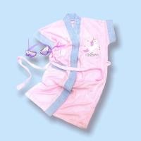ราคา ชุดคลุมอาบน้ำ ชุดคลุมว่ายน้ำเด็ก ผู้ใหญ่ ลายยูนิคอร์น สีชมพู ฟ้า Bathrobe Unicorn Design สินค้าขายดี (22705347535)