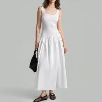 ราคา Closet Crush เดรสเเขนกุด คอกลม กระโปรงยาวคลุมเข่า สีดำ สีฟ้า สีเทา สีชมพู สีขาว (23101255609)