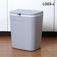 ราคา ถังขยะพลาสติกติดผนังพร้อมฝาปิด ถังขยะแขวน ถังขยะมีฝา ถังขยะติดตู้ ติดผนัง ถังขยะในครัว (21750858275)